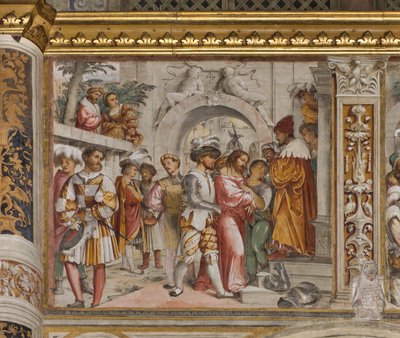 Nave central, Quinto tramo sur, Cristo ante Pilato, Girolamo Romanino de Girolamo Romanino