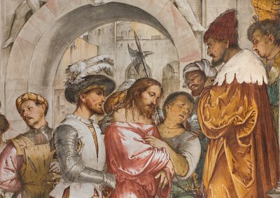 Nave Central, Quinto Tramo Sur, Cristo ante Pilato, Girolamo Romanino de Girolamo Romanino