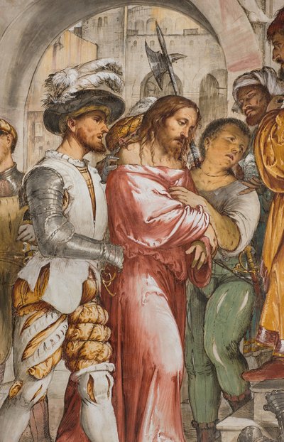 Nave Central, Quinto Tramo Sur, Cristo frente a Pilato, Girolamo Romanino de Girolamo Romanino