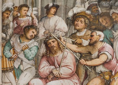 Nave central, cuarto tramo sur, Coronación de espinas, Girolamo Romanino de Girolamo Romanino