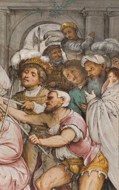 Nave central, cuarto tramo sur, Coronación de espinas, Girolamo Romanino de Girolamo Romanino