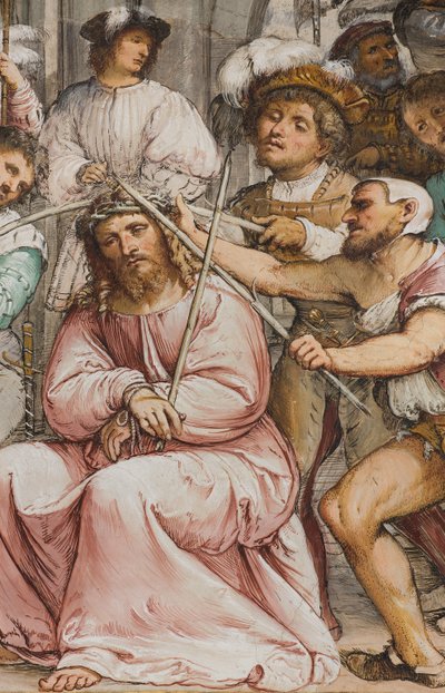 Nave central, Cuarto tramo sur, Coronación de espinas, Girolamo Romanino de Girolamo Romanino