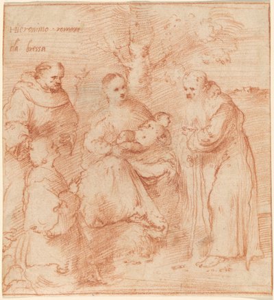 La Madonna y el Niño con los Santos Francisco y Antonio Abad y un Donante de Girolamo Romanino