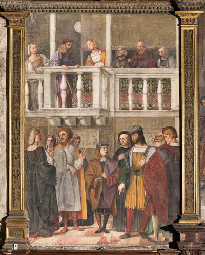 El milagro del vidrio, Escuela del Santo, Basílica de San Antonio (Basílica del Santo), Padua, Italia de Girolamo Tessari
