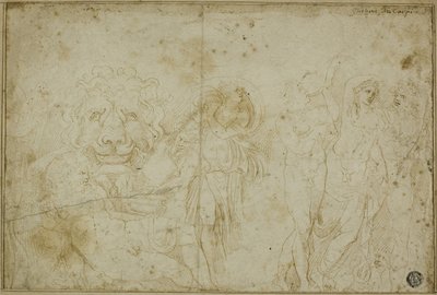 Sarcófago del Palacio de Blenheim: Bacanal con cabeza de león de Girolamo da Carpi