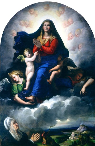La aparición de la Virgen de Girolamo da Carpi