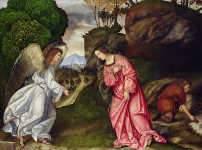 Agar y el ángel de Girolamo da Treviso II