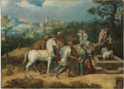 Rebeca en el pozo de Girolamo da Treviso II