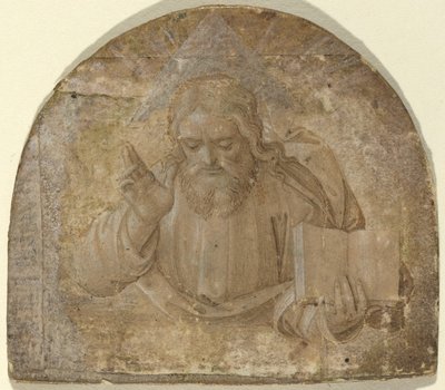 Dios Padre con su mano derecha levantada en bendición de Girolamo dai Libri