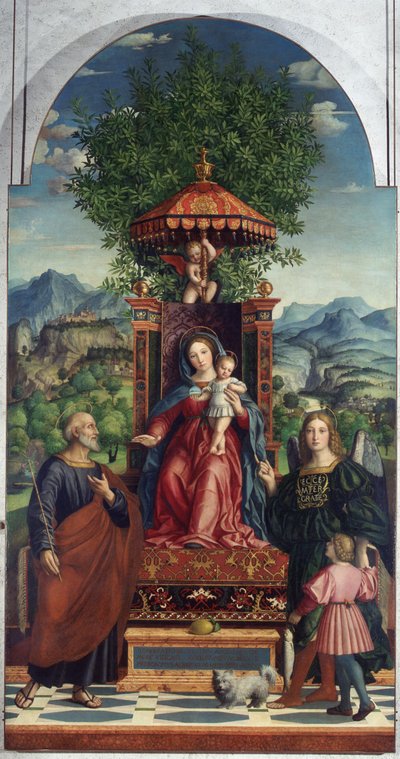 Virgen del Paraguas de Girolamo dai Libri, Museo de Castelvecchio de Girolamo dai Libri