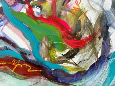 Entangled Feelings (acrílico sobre lienzo) de Gisela Gaffoglio
