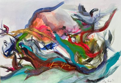 Sentimientos enredados (pintura) de Gisela Gaffoglio