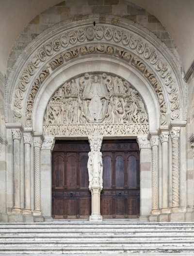 El Juicio Final, portal central de la Catedral de Saint-Lazare de Gislebertus