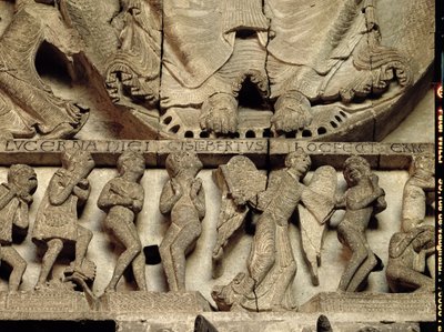 Tímpano del Portal Oeste (detalle) de Gislebertus