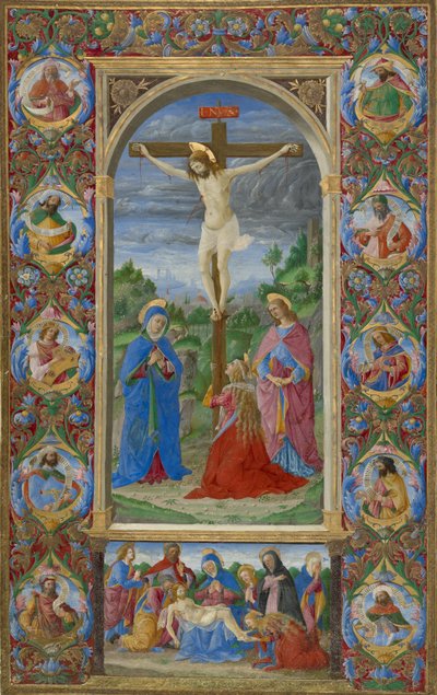 Hoja del Misal de Inocencio VIII de Giuliano Amadei