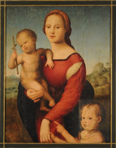 Virgen con el Niño y San Juan (óleo sobre tabla) de Giuliano Bugiardini