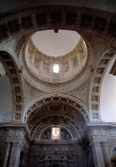 Vista interior de la iglesia de San Biagio de Giuliano Giamberti da Sangallo