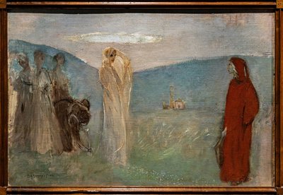 Dante y Beatriz de Giulio Aristide Sartorio