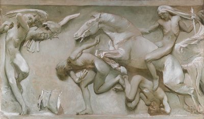 De los Grandes Descubrimientos, A través de las Edades Oscuras..., 1906 de Giulio Aristide Sartorio