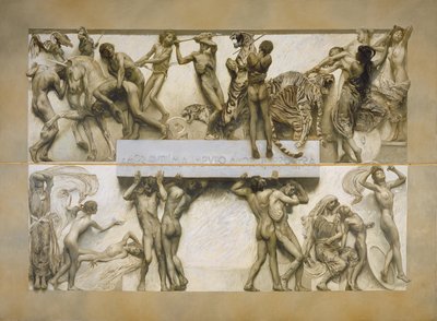 Amor, del Ciclo de la Vida Humana de Giulio Aristide Sartorio