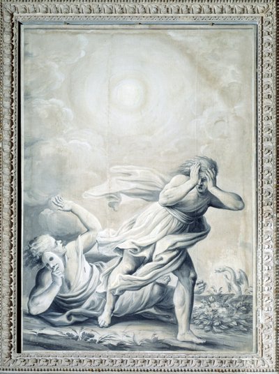 Alegoría de la Verdad que revela la esencia de las cosas y avergüenza el fraude y la traición (Pintura, c.1820-1826) de Giulio Ballino