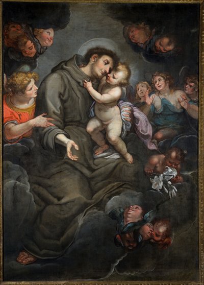 San Antonio de Padua con el Niño Jesús de Giulio Benso