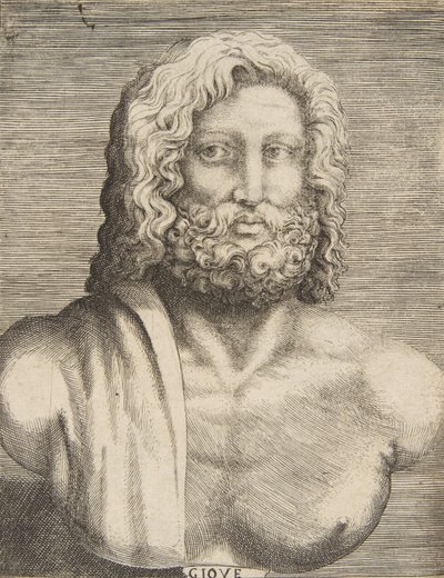 Busto de Júpiter de Giulio Bonasone