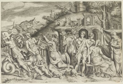 Jason en Medea de Giulio Bonasone