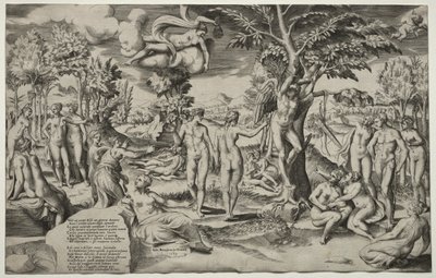 Amor en los Campos Elíseos de Giulio Bonasone