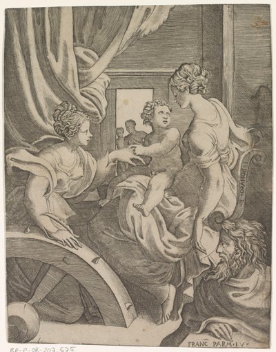 Matrimonio místico de Santa Catalina de Giulio Bonasone