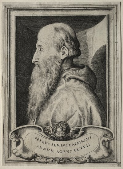 Retrato del Cardenal Pietro Bembo de Giulio Bonasone