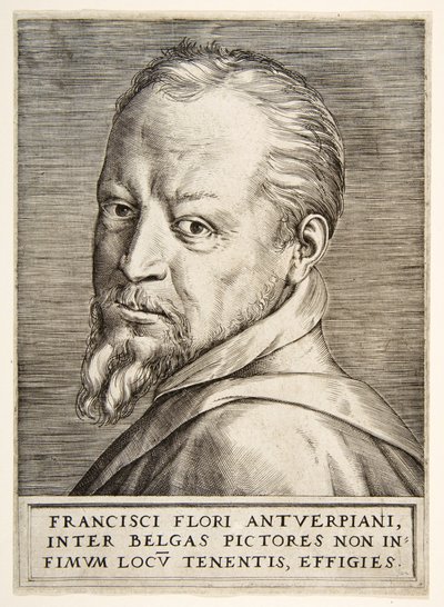 Retrato de Frans Floris de Giulio Bonasone