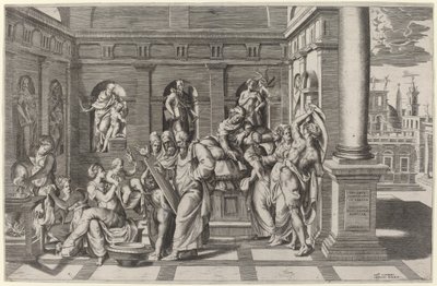 El nacimiento de San Juan Bautista de Giulio Bonasone