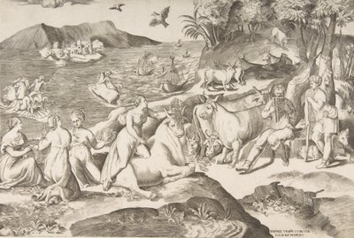 El Rapto de Europa de Giulio Bonasone