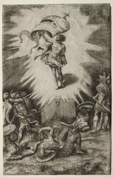 La Resurrección, 1561 de Giulio Bonasone