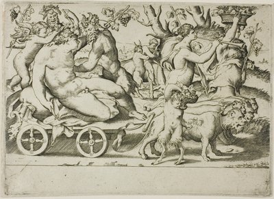 El triunfo de Baco de Giulio Bonasone