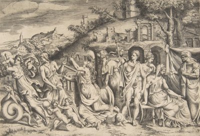 La historia de Jasón y Medea de Giulio Bonasone