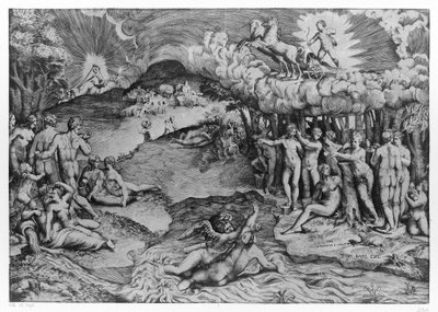 triunfo del amor de Giulio Bonasone