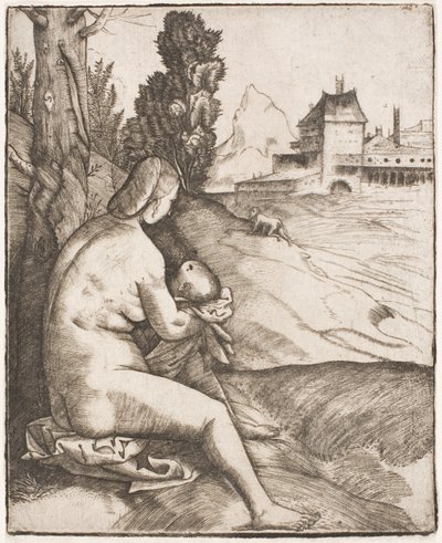 La penitencia de San Juan Crisóstomo de Giulio Campagnola