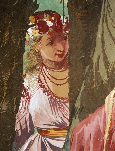 La ninfa Amarilis coronada ganadora del concurso de besos de Giulio Carpioni