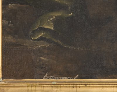 Firma, (detalle) de Giulio Cesare Procaccini