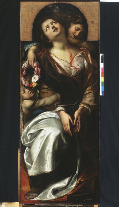 Santa Cecilia con dos ángeles de Giulio Cesare Procaccini