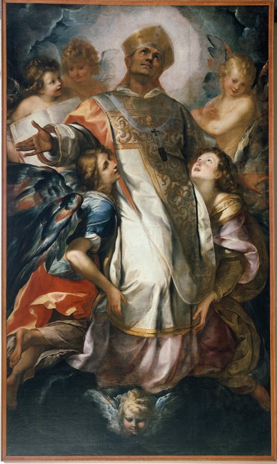 San Carlos Borromeo en Gloria de Giulio Cesare Procaccini
