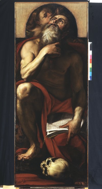San Jerónimo con un ángel de Giulio Cesare Procaccini