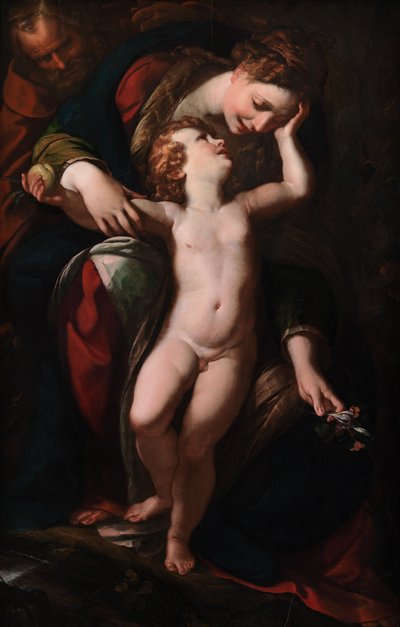 La Sagrada Familia. El descanso en la huida a Egipto, 1613-1615 de Giulio Cesare Procaccini