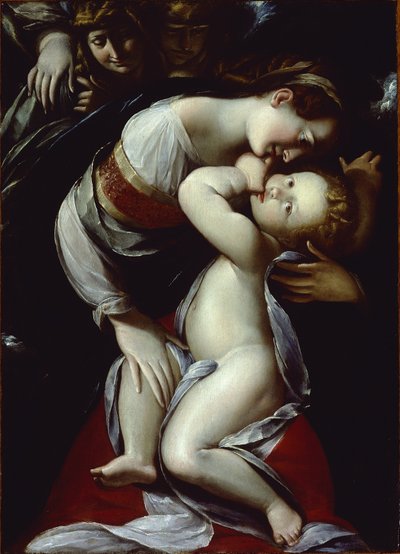Virgen y Niño con ángeles, c.1610 de Giulio Cesare Procaccini