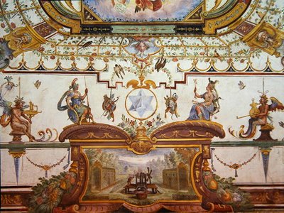 Panel del techo del Stanzino delle Matematiche de Giulio Parigi