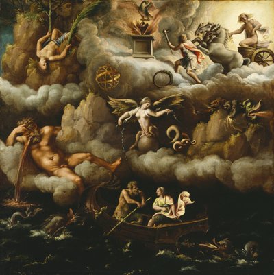 Una alegoría de la inmortalidad de Giulio Romano