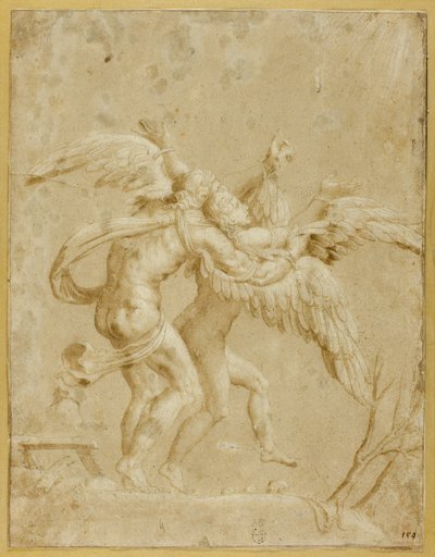 Dédalo e Ícaro de Giulio Romano