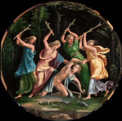 La muerte de Orfeo de Giulio Romano